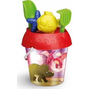 Hra na zahradu Holografický kyblík Dino s formičkami