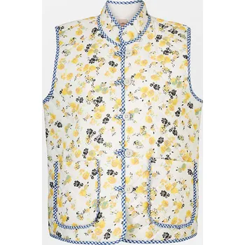Dámská vesta Vesta Becksöndergaard Weiß/ Gelb 178001 S