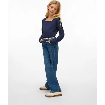 Dívčí tričko Tričko Vero Moda Girl Dunkelblau 491606 134