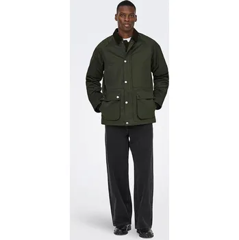 Pánská větrovka Bunda ONLY & SONS Dunkelgrün 5416363 L