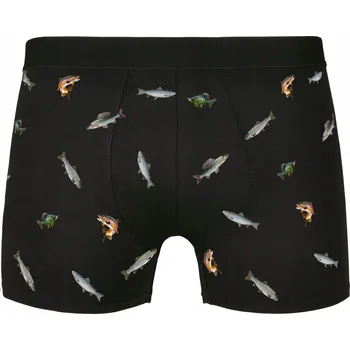 Boxerky Pánské boxerky pstruhy, rybičky 1 ks pro rybáře Černá XXL