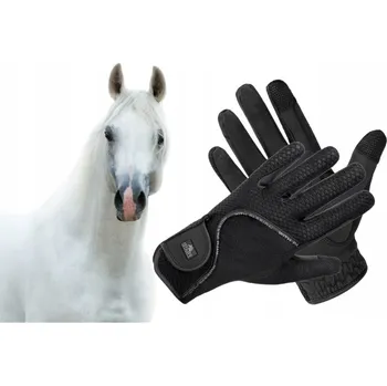 Jezdecké rukavice Jezdecké rukavice se síťkou START Morotai černé S