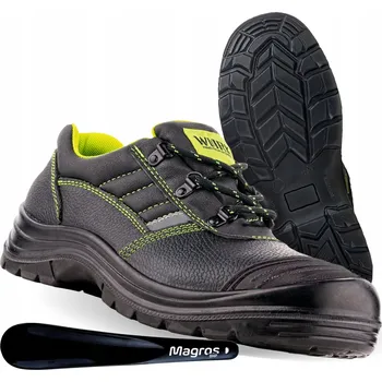 Pracovní obuv Pracovní Obuv Bez Ocelové Špičky BOZP Polobotky Pánské Kožené VM GOTEBORG O1