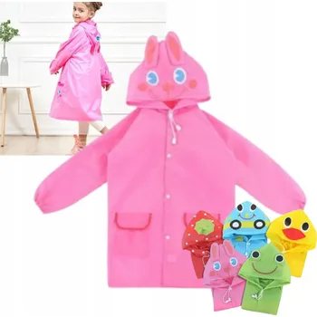 Pláštěnka Dívčí pláštěnka do deště Králík růžová