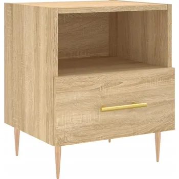 Noční stolek Noční stolek, dub sonoma, 40x35x47,5 cm, materiál na bázi dřeva