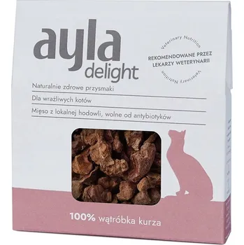 Krmivo pro kočku Ayla Lyofilizovaná kuřecí játra pro kočky 28 g