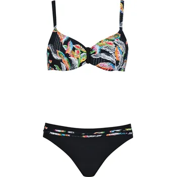 Dámské oblečení Plavky Naturana Schwarz/ Bunt 1563990 40C-Cup
