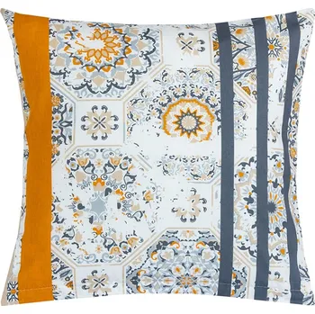 Povlak na polštářek Povláček bavlněný - 40x40 cm Šedá,Oranžová