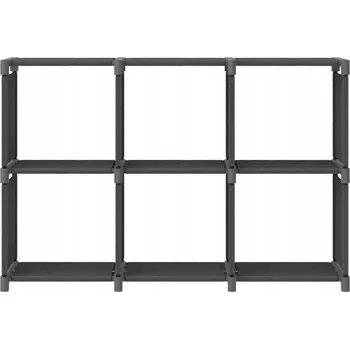 Knihovna Regál TPS 103 cm x 72,5 cm x 30 cm, odstíny šedé