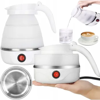 Rychlovarná konvice Skládací cestovní rychlovarná konvice RETOO 750 W 0,6 l bílá