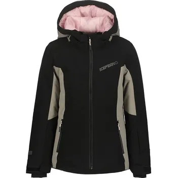 Dívčí bunda Icepeak Schwarz/ Taupe/ Rosa 7127784 140
