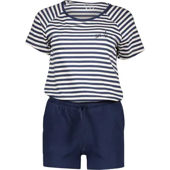 Dámské pyžamo Vivance Dunkelblau/ Weiß 863981 32/34