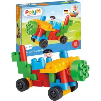 ostatní stavebnice Stavební Stavebnice pro děti 18m+ MĚKKÁ dílů kreativní sada PolyM