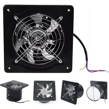 Domácí ventilátor Osový ventilátor nástěnný fi 150 mm TICHÝ VÝKONNÝ