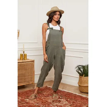 Dámské kalhoty Fleur de Lin Oliv 5888610 XXL