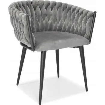 Jídelní židle Židle Fertone, šedý samet, 1 ks