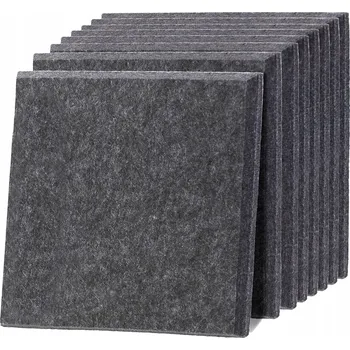 akustická pěna AKUSTICKÉ PANELY ČERNÉ SAMOLEPICÍ 30X30X1 12 KS IZOLAČNÍ SAMOLEPICÍ