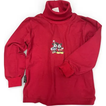 Chlapecké tričko Dívčí červený rolák 104, velikost 104, Barva červená, Složení materiálu 100% Bavlna