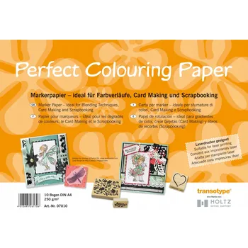 Kancelářský papír Blok papíru COPIC Perfect Coloring Paper A4 250g/ 10 Ks