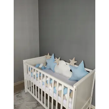 Chránič do postýlky cop 230 cm pletený pro miminka