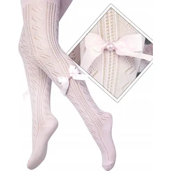 Kidodido dětské punčocháče béžové bavlna velikost 122