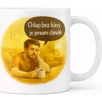 Hrnek 330 ml bez kávy je žlutý žlutý CZ