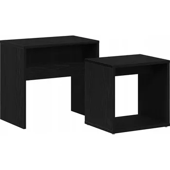 Konferenční stolek Konferenční stolek VidaXL 862016 obdélníkový 30 x 45 x 48 cm černý