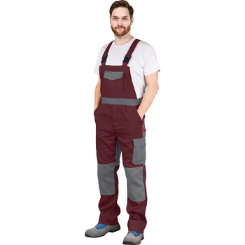 Pracovní oblečení Pracovní kalhoty s laclem dlouhé Reis BOMULL-B BORS velikost 56
