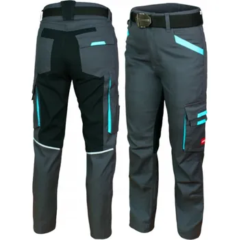 Pracovní obuv Pracovní kalhoty ART.MAS bavlněné dlouhé šedé s kapsami vel. 50