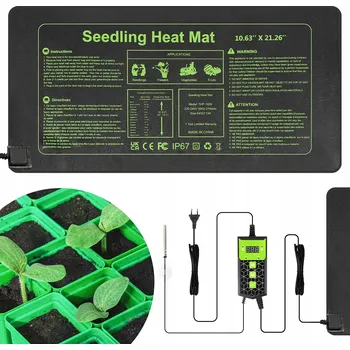 POLŠTÁŘ DO SKLENÍKU 55 X 27 CM, SAZENICE VYHŘÍVACÍ PODLOŽKA PRO DOMÁCÍ POUŽITÍ