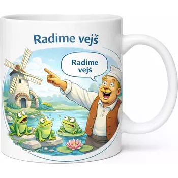 Hrnek s potiskem 330 ml Radime vejš CZ