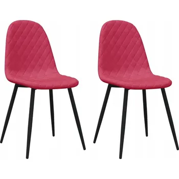 Jídelní židle Židle VidaXL sametová červená 2 ks