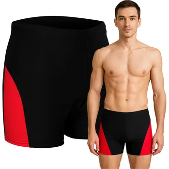 Pánské plavky Pánské plavky Ercole 4XL černé boxerky z polyamidu s UV ochranou