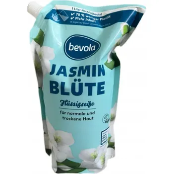 Mýdlo Krémové jemné tekuté mýdlo na ruce Bevola mléko a med náhradní náplň 1l