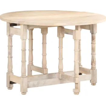 vidaXL Jídelní stůl kulatý 110 x 76 cm masivní mangovníkové dřevo