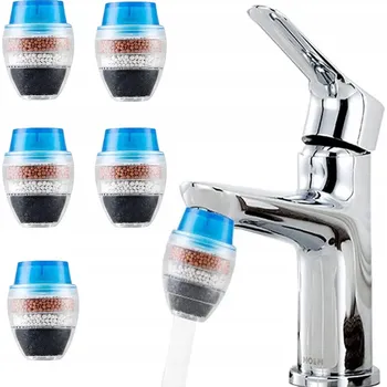 Filtrace vody Filtr na kohoutek s kuličkami, čistič vody, odstraňuje nečistoty 6 ks