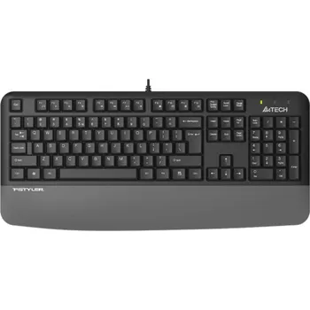 Klávesnice A4tech FK20, multimediální kancelářská klávesnice, CZ/US, USB, šedá