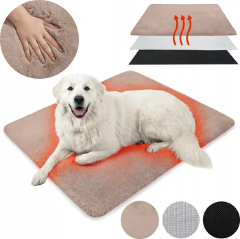 Pelíšek pro psa TERMOIZOLAČNÍ PODLOŽKA PRO VELKÉHO PSA 130 x 100 cm PELÍŠEK TEPLÉ TOPENÍ XXL