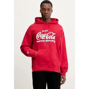 Dámská mikina Bavlněná mikina Converse x Coca Cola CVM5H502 červená 33X, vel. M