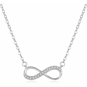 Náhrdelník Půvabný stříbrný náhrdelník Nekonečno AGT-N025W Agato