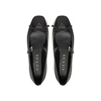 Dámské baleríny GUESS ORIGINÁLNÍ BALERÍNKY PŘEZKA KŮŽE ČERNÉ 36