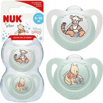 dudlíky Dudlík NUK anatomický silikon 6 m +