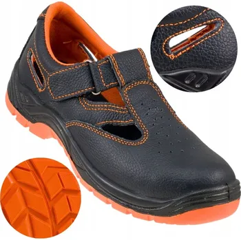 Pracovní obuv Pracovní sandály Specto kožené, ochranné, bez ocelové špičky, velikost 46