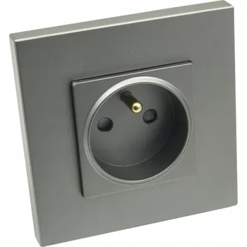 Elektrická zásuvka Elektrická Zásuvka B-line , šedá