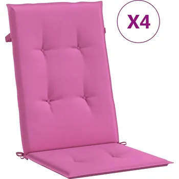 VidaXL Polštáře na zahradní židle, 4 ks, růžové