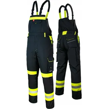 Pracovní obuv Zateplené výstražné pracovní kalhoty s laclem CLASSIC-Vis 60