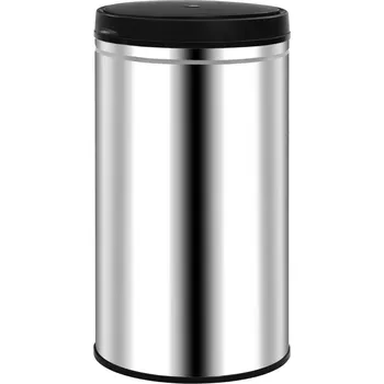 Odpadkový koš VidaXL 60l stříbrný kovový Odpadkový koš