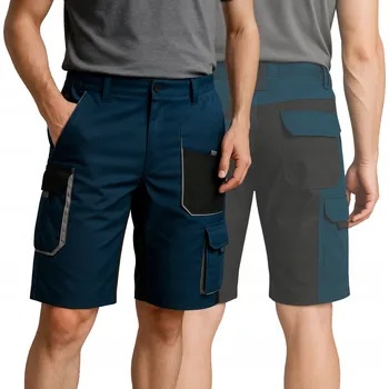 Pánské kraťasy Pracovní kalhoty Specto krátké, elastické, bavlněné, modré, vel.