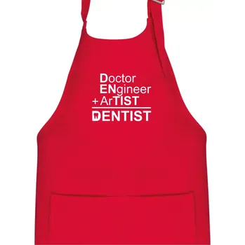 Kuchyňská zástěra Co znamená dentist - Dětská zástěra na vaření - Univerzální velikost ( Červená )