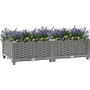 Květináč Květináč 1 x 40 cm plast šedý